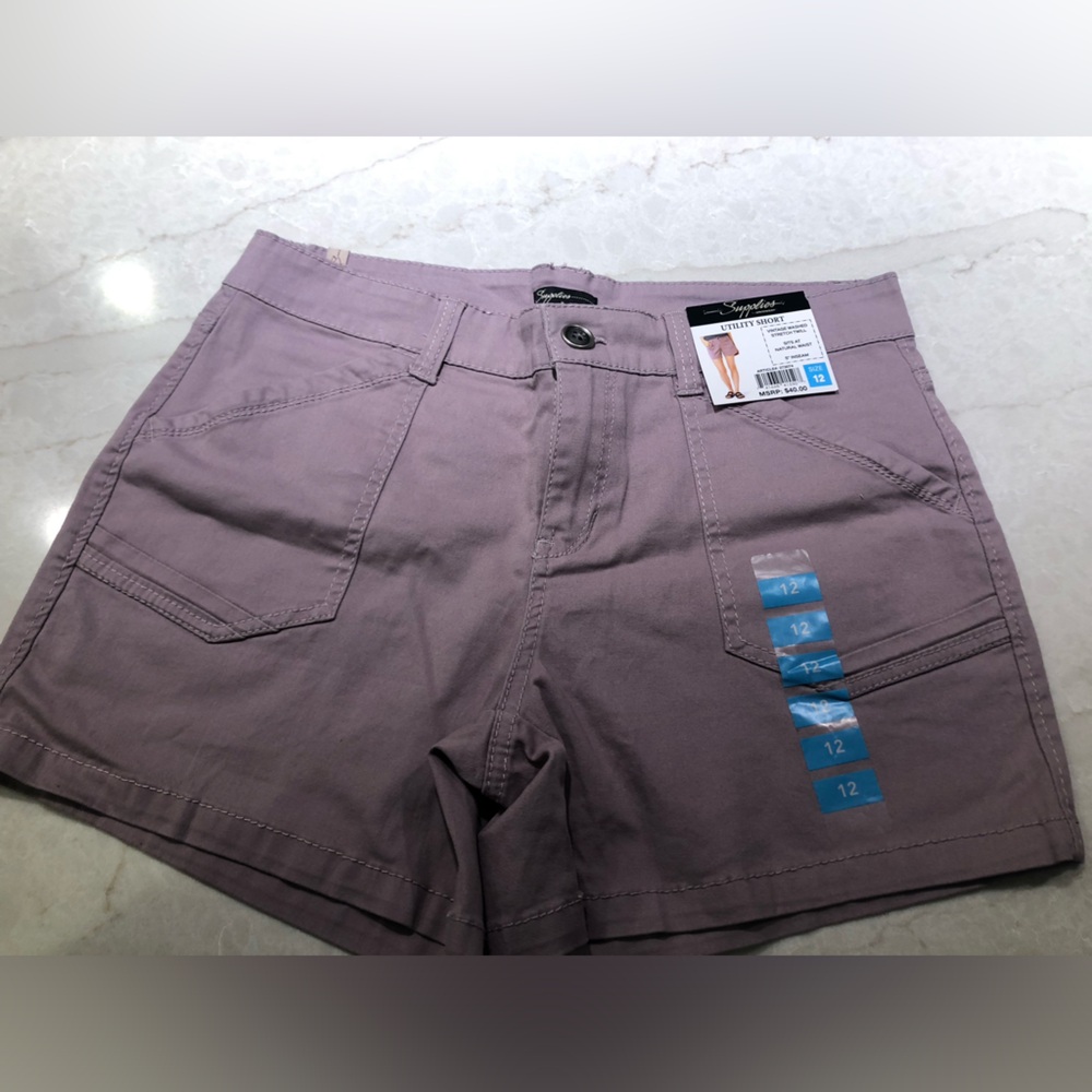 UNIONBAY Vintage Washed Utility Shorts in Mauve